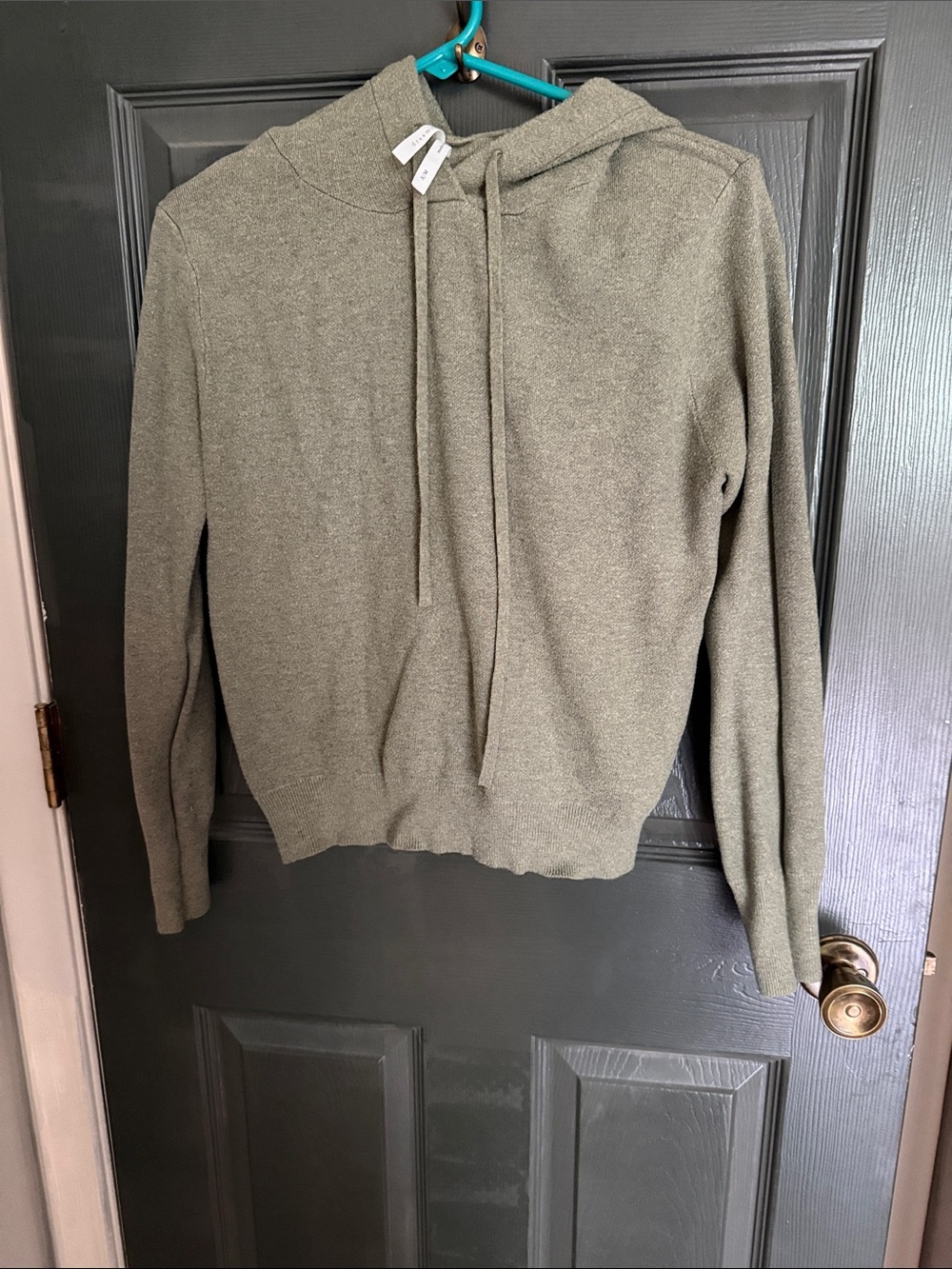 Cozy Olive Hooded Crewneck Sweater